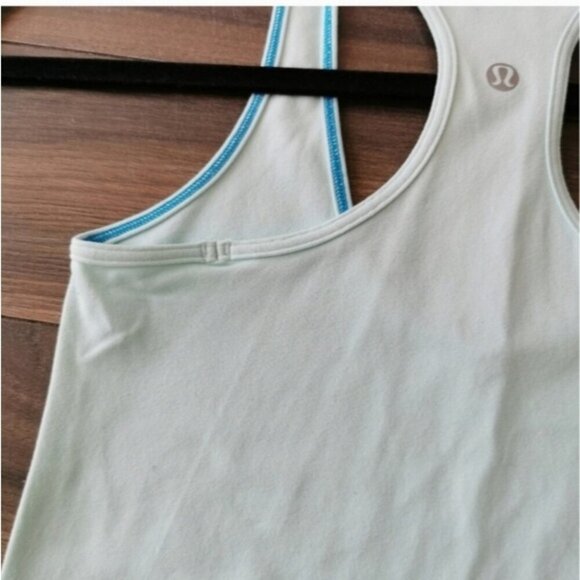 Lululemon  Racer Back Aqua Blue Tank Top - Picture 6 of 8